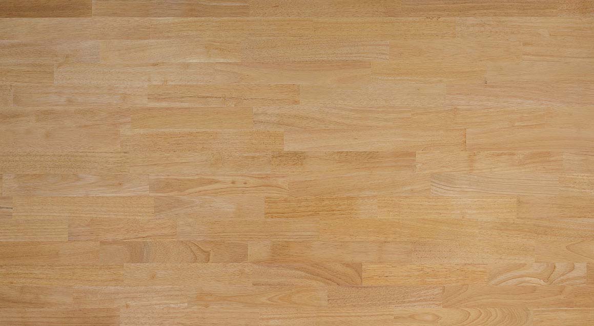 19 mm Leimholzplatten Hevea Qualität A/B, keilgezinkte Lamellen