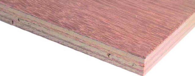 9 mm Indon. Rot-/Hartholz-Sperrholz (Lauan/Meranti) BB/CC, EN636-3S (WBP)