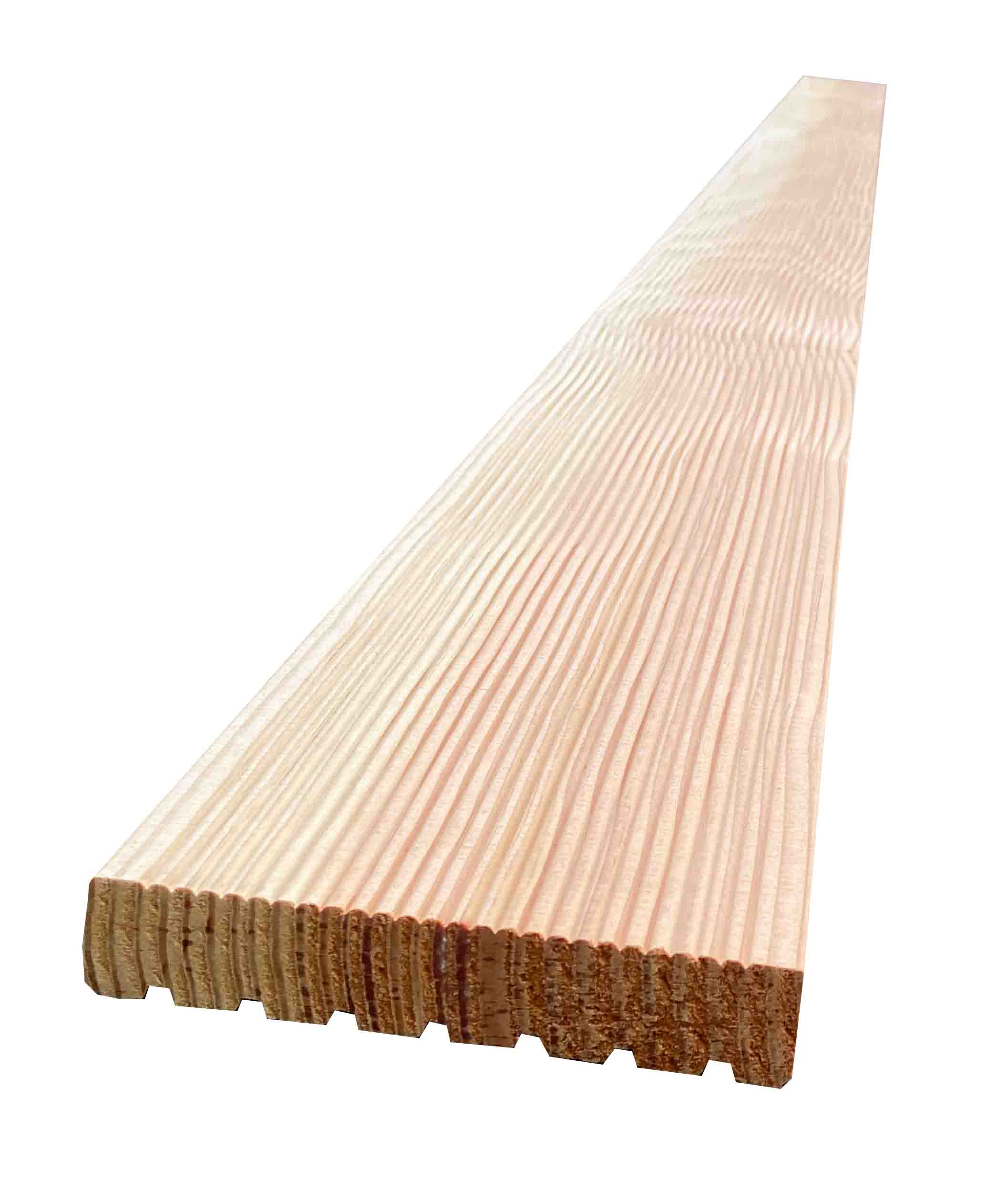 Douglasie-Bodenbretter 38 x 145 mm   roh alls. gehobelt, profiliert, getrocknet