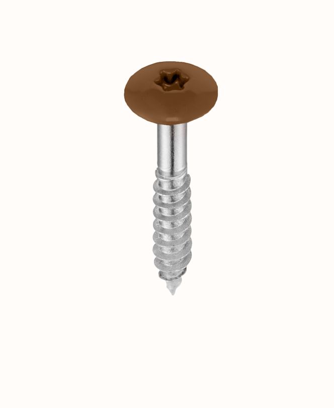 5,5 x 35 mm Fassadenschrauben, A4, Torx, für ComPlan, Paket á 250 Stk., 12mm Kopf