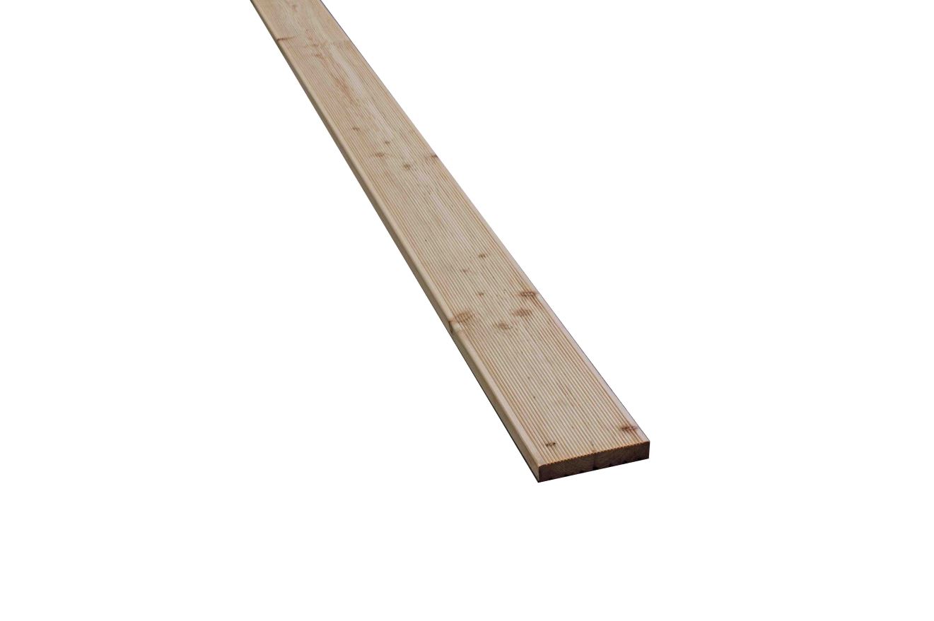 Gartenbretter, sibir. Lärche, Kombidiele 27x143 mm,hf.,Prof.1,grob/fein geriffelt