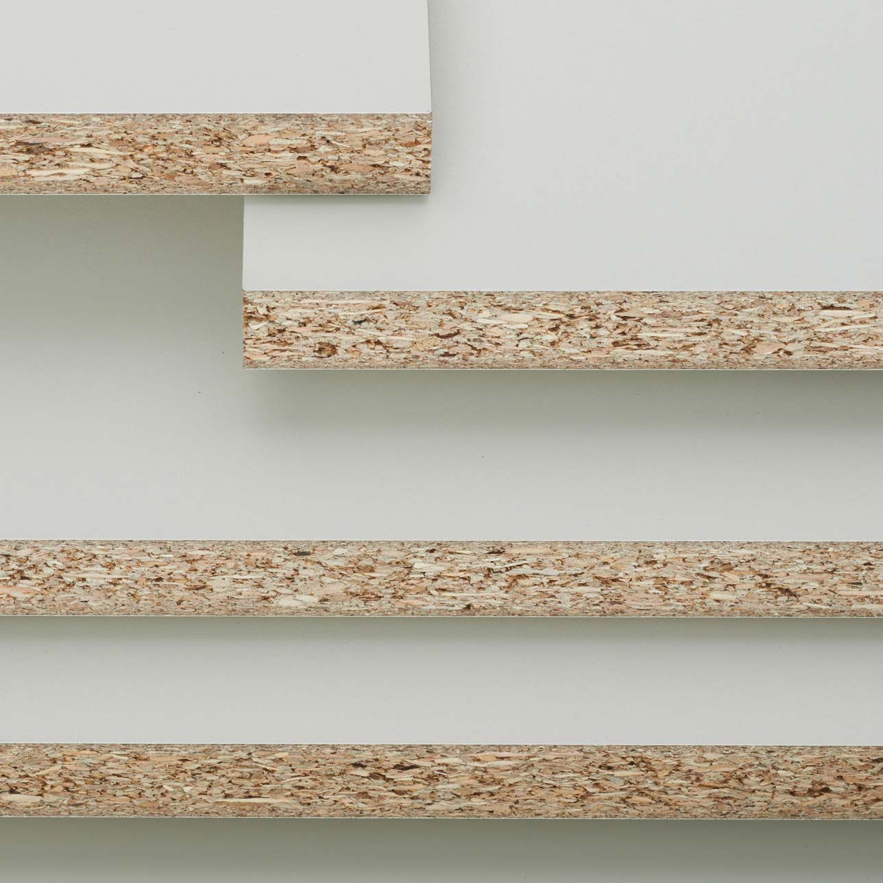 8 mm Pfleiderer Melamin Dekorspanplatte W 10300 MP Frontweiß Miniperl (W 300)