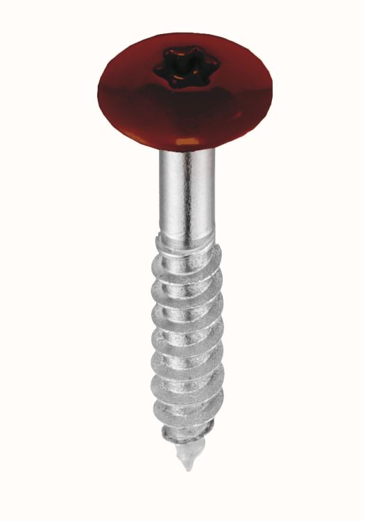 5,5 x 35 mm Fassadenschrauben, A4, Torx, für FunderMax, 12mm Kopf, Pak.á 250 St.