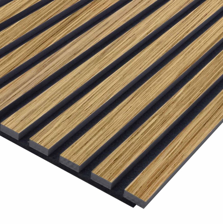 19 mm Akustikelement Haro Wall Design Stripe, Eiche furniert matt lackiert