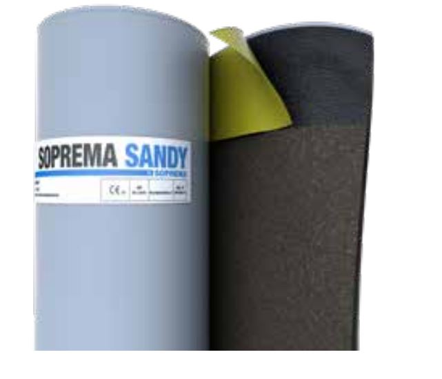 SOPREMA Sandy Elastomerbitumen-Dampfsperrbahn