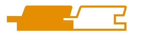 27 x 96 mm kanad.Douglasie Rhombusprofil LANERO Typ R, schwarze Kontrastfeder