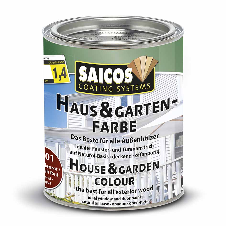 SAICOS Haus & Garten Farbe Schwedenrot