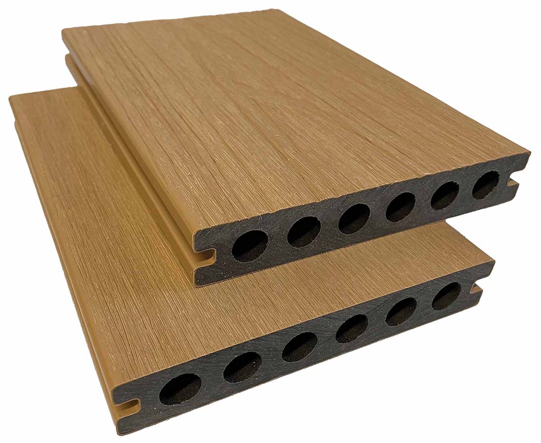 23 x 138 mm THEVA WPC Dielen coextrudiert Rundkammer, UV-stabil, Red Cedar