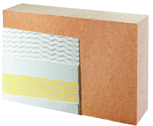 120mm Pavawall-Bloc, Putzträgerplatte mit Pavacasa-WDVS-Putzzulassung