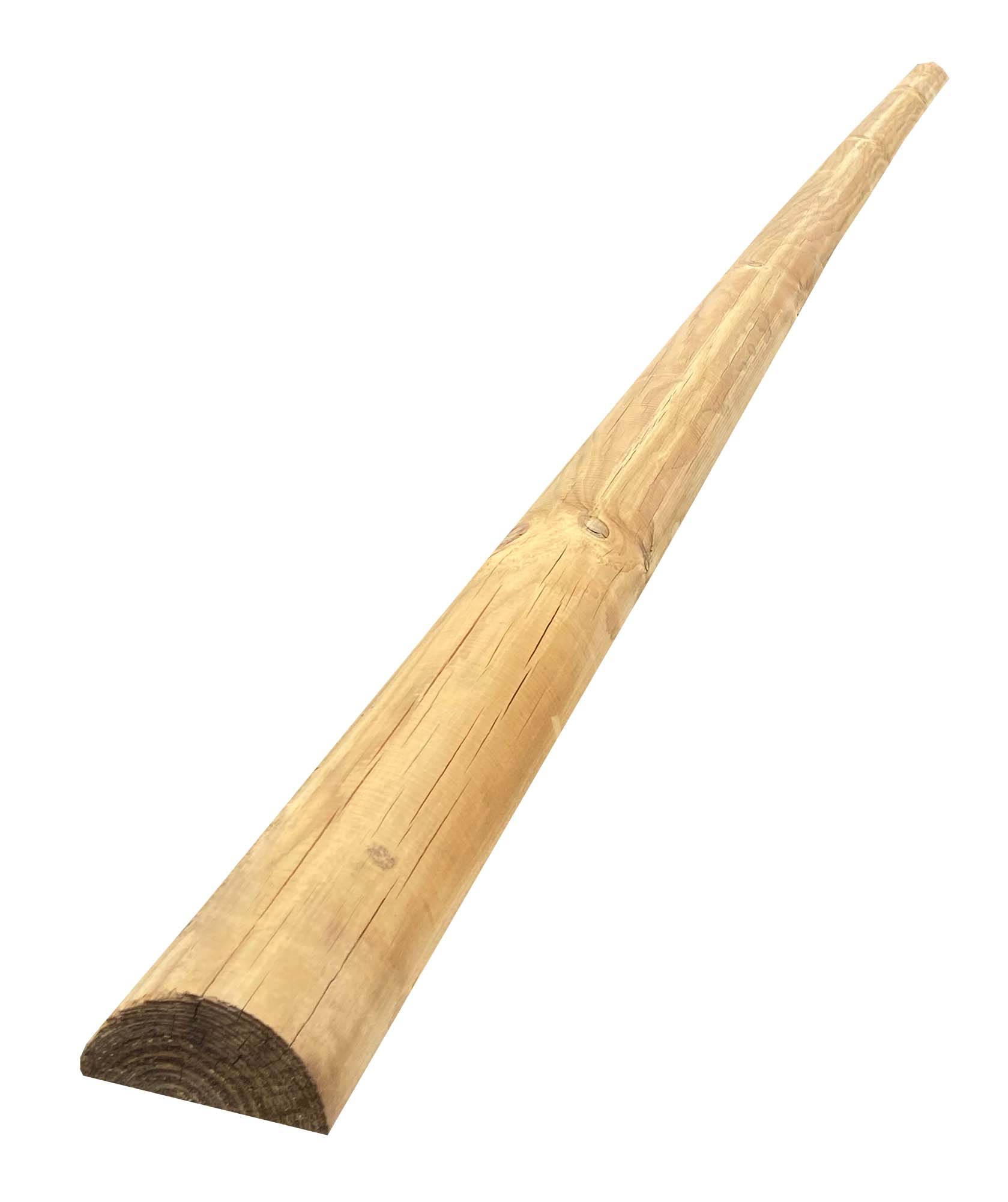 Halbrundriegel Durchmesser 8 cm gefräst und gekappt kdi