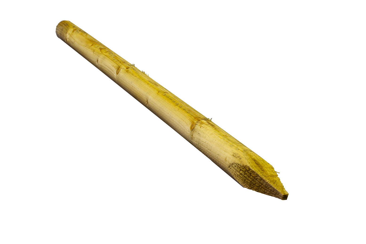 Baumpfähle  6 cm Durchmesser gefräst KDI grün