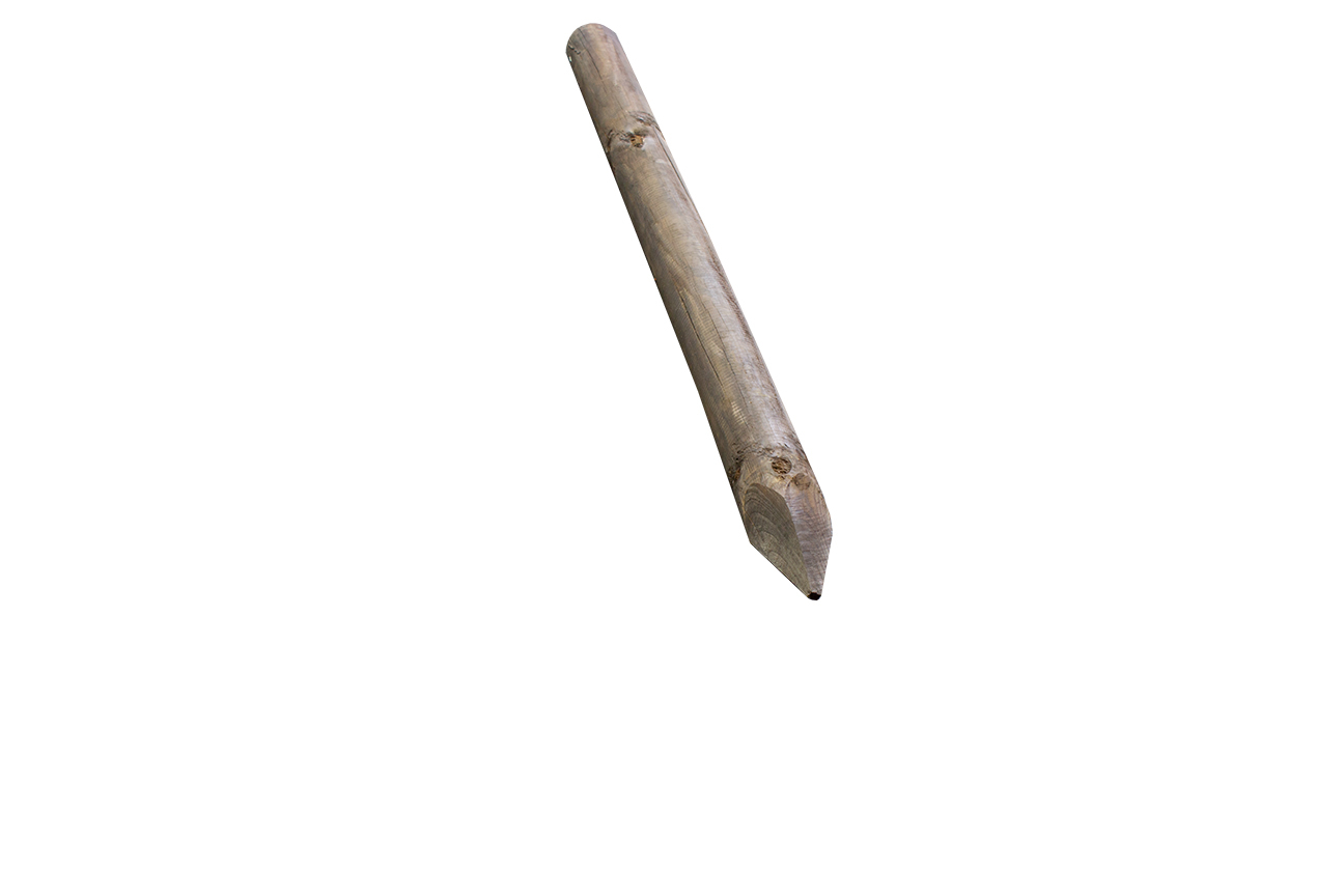 Kiefer-Baumpfähle 16 cm Durchmesser DURA²-Doppelimprägnierung, dunkelbraun
