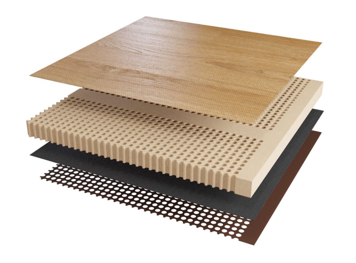 36,5 mm AkustikPlus Smartline, furniert europ. Eiche UV-lackiert seidenmatt