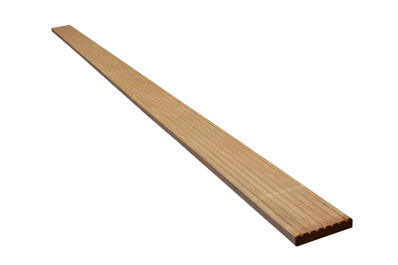 Bangkirai Gartenbretter 25 x 145 mm KD "PREMIUM", eins. genutet,eins. geriffelt