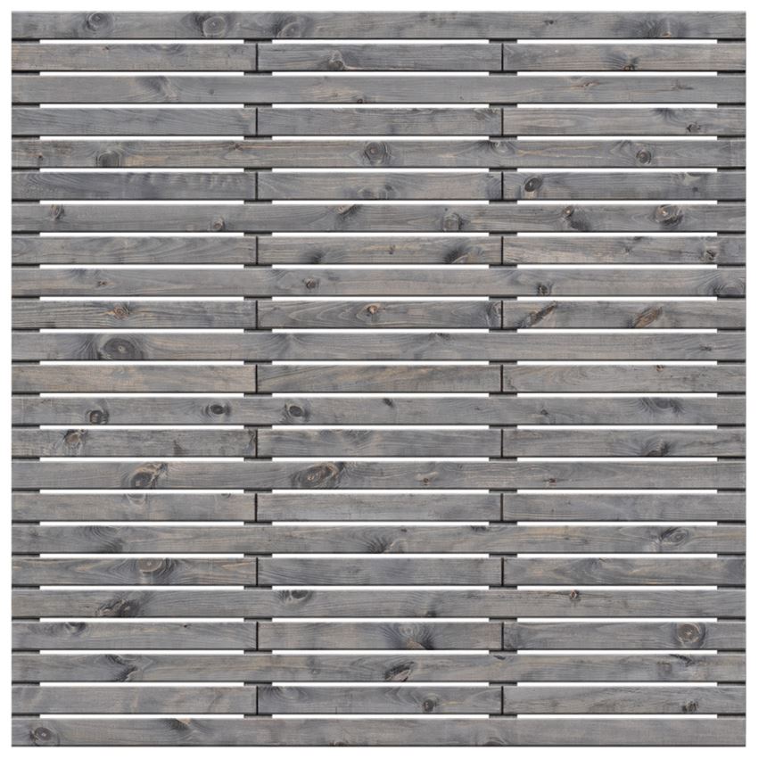Lattenzaun "Modern", Kiefer KDI 25 x 70 mm Riegel, 13 x 70 mm Lamellen