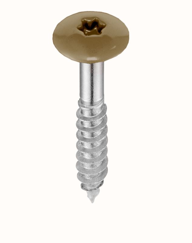 5,5 x 35 mm Fassadenschrauben, A4, Torx, für FunderMax, 12mm Kopf, Pak.á 250 St.