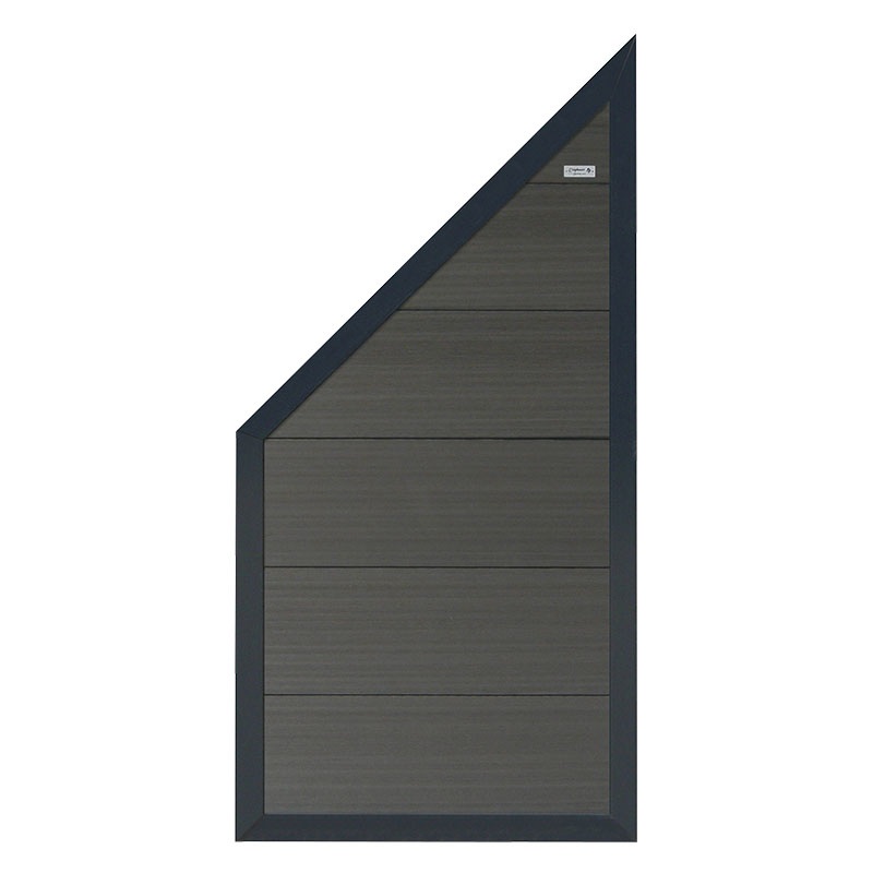 WPC-Forte Sichtschutzzaun mit Alu-Rahmen