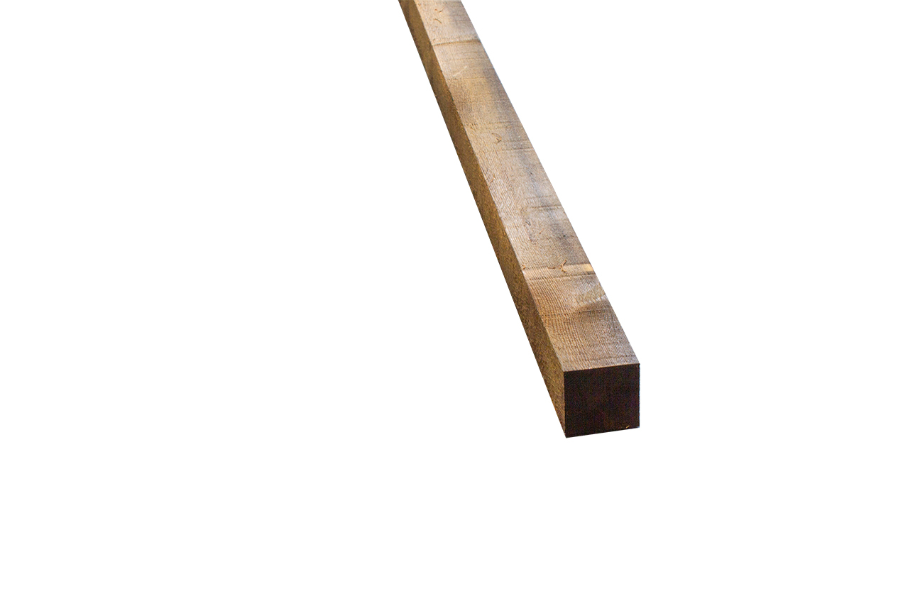 10 x 10 cm Kiefer-Vierkantpfähle DURA-Doppelimprägnierung, dunkelbraun