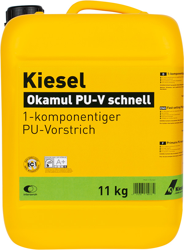 Kiesel Okamul PU-V Schnell, 1-komponentiger PU Voranstrich, 3 kg