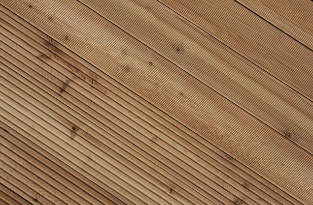 27x143 mm Riffelbohlen Lärche/Douglasie grob/fein, Kanten gefast, KD