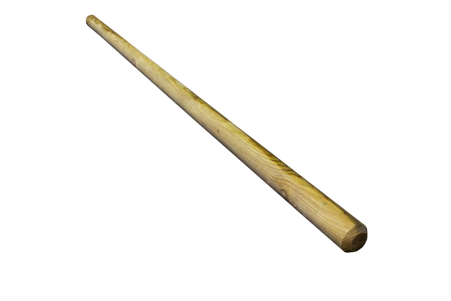 Palisaden gefräst  8 cm Durchmesser KDI grün