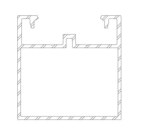 50 x 50 mm ALU-Unterkonstruktion für WPC-Terrassendielen