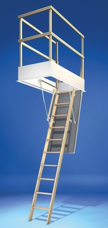 Bodentreppe, Marke Wellhöfer-Gutholz 3-teilig, Wärmeschutz 3D-Paket