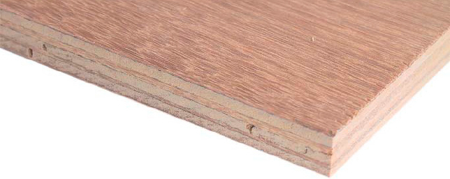 5 mm Indon. Rot-/Hartholz-Sperrholz (Lauan/Meranti) BB/CC, EN636-3S (WBP)