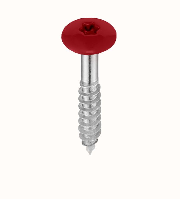 5,5 x 35 mm Fassadenschrauben, A4, Torx, für ComPlan, Paket á 250 Stk., 12mm Kopf