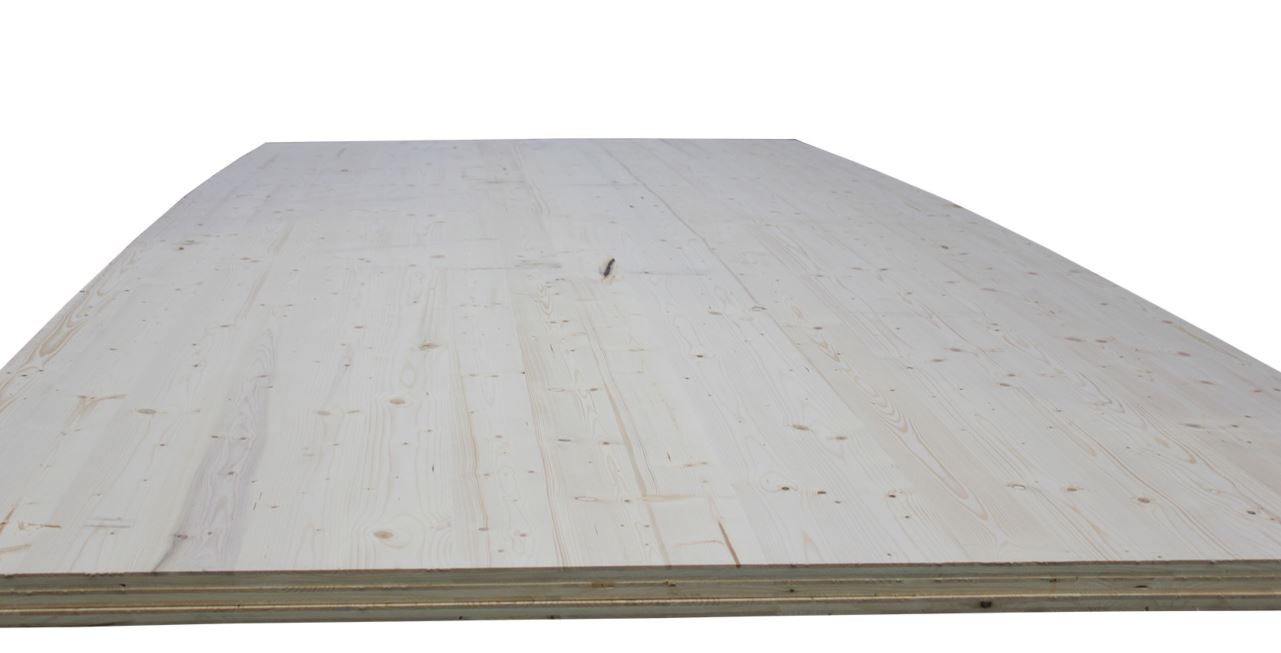 13 mm Fichte 3-Schichtplatten beids. geschliffen,Nutzungsklasse SWP/2