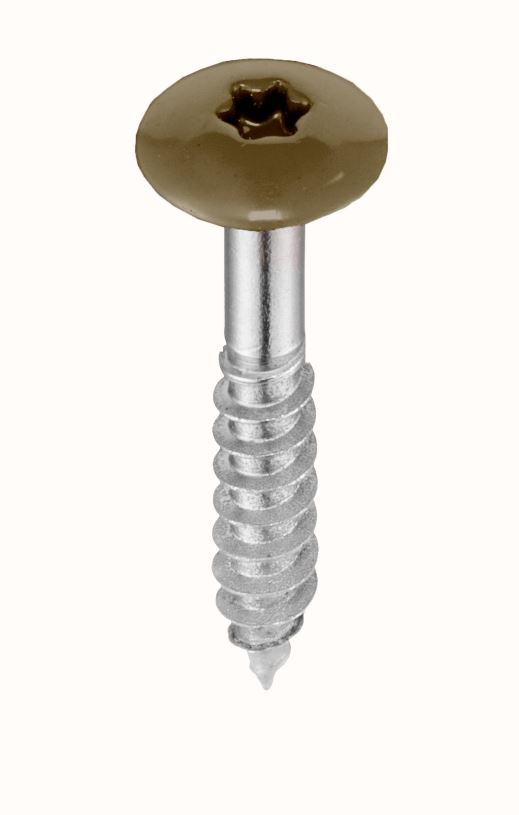 5,5 x 35 mm Fassadenschrauben, A4, Torx, für FunderMax, 12mm Kopf, Pak.á 250 St.