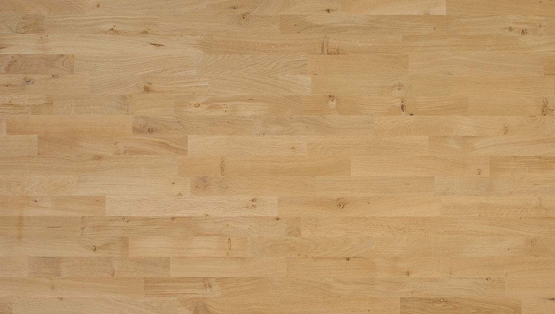 19 mm Leimholzplatten europ. Eiche Qualität Markant, keilgezinkte Lamellen