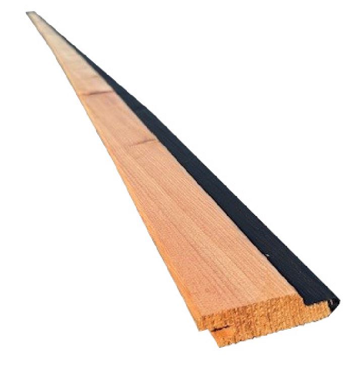 27 x 96 mm europ. Lärche Rhombusprofil LANERO, mit N+F, schwarze Kontrastfeder