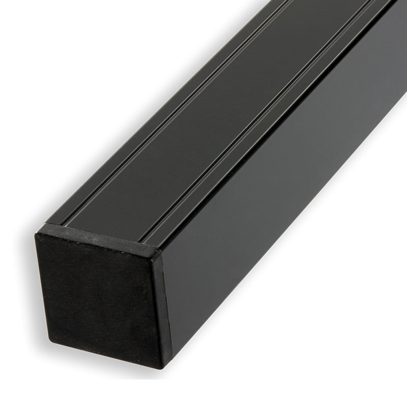 Alu-Pfosten für WPC-Sichtschutz mit Kappe, zum Einbetonieren