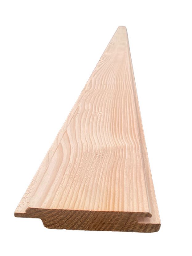 21 x 70mm Douglasie Systemfassadenprofil mit Nut + Feder, A-Profil