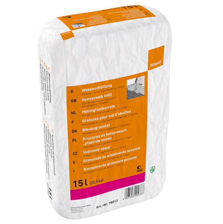 Fermacell Wabenschüttung Verbrauch ca. 4 Säcke/qm