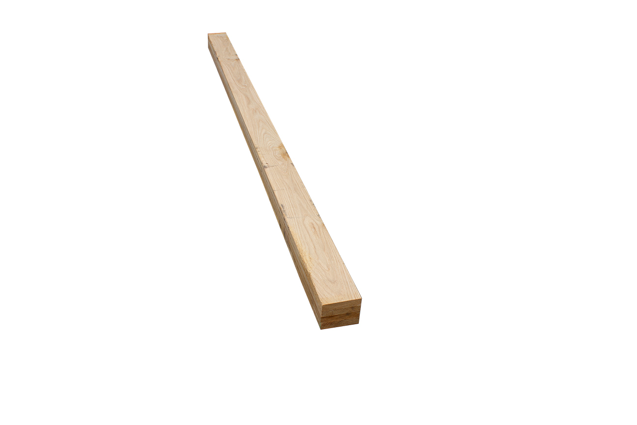 lamel.am.Weißeiche-Kanteln 84 x 145 mm durchgehende Decks, 3/4-fach D4 verleimt