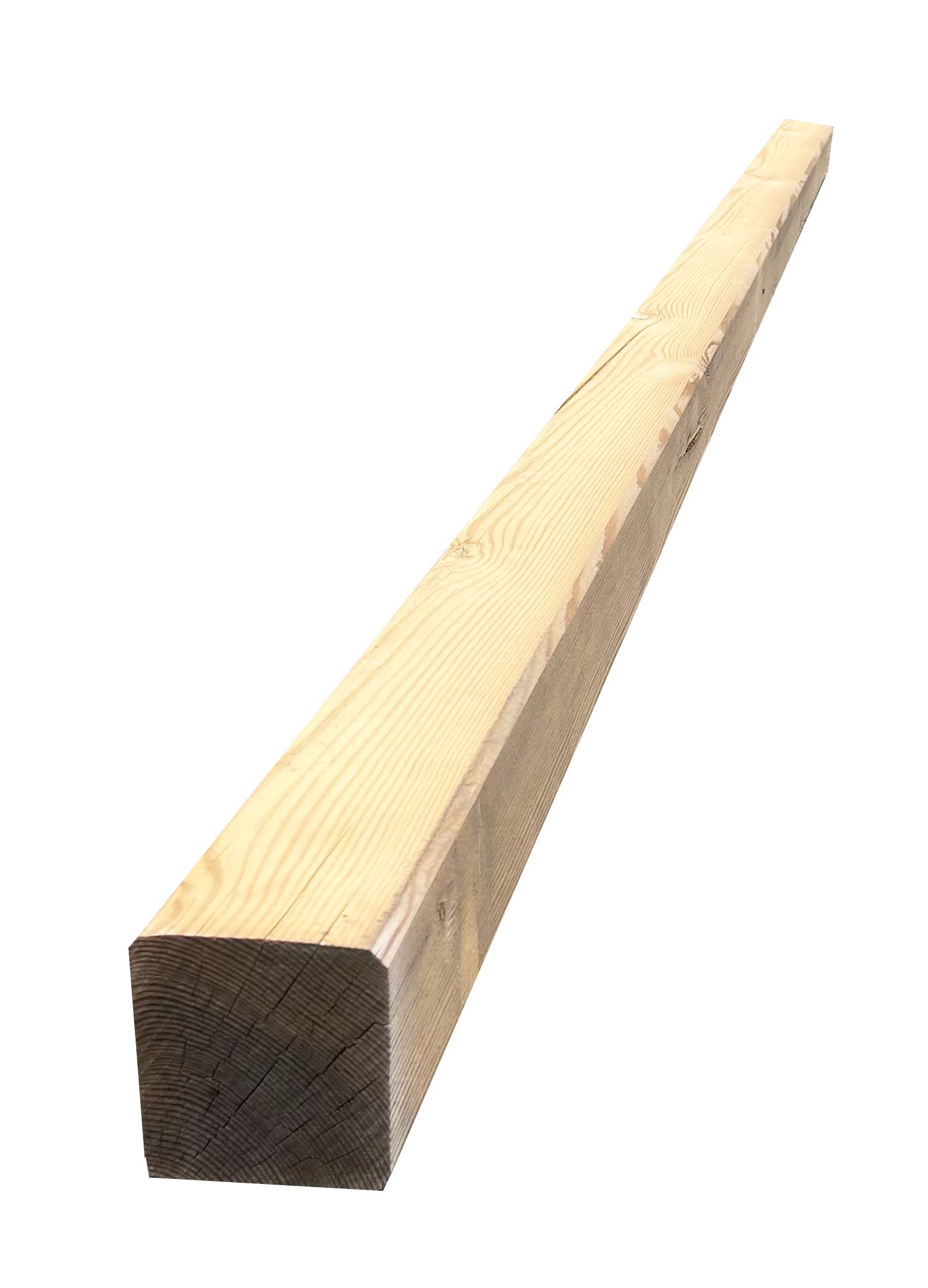 Konstruktionshölzer 70 x 70 mm KDI 4-seitig gehobelt, Kanten gefast